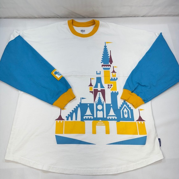 SPIRIT JERSEY Tops - Disney World Vault Collection 50th Anniversary Spirit Jersey XL White Blue Retro